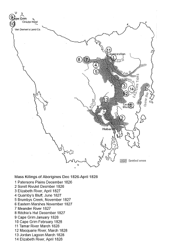 Mass killings map 1826-1828