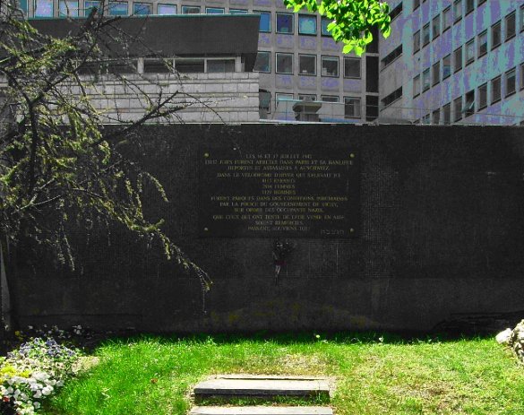 Plaque commémorative sur le site du Vélodrome d’hiver