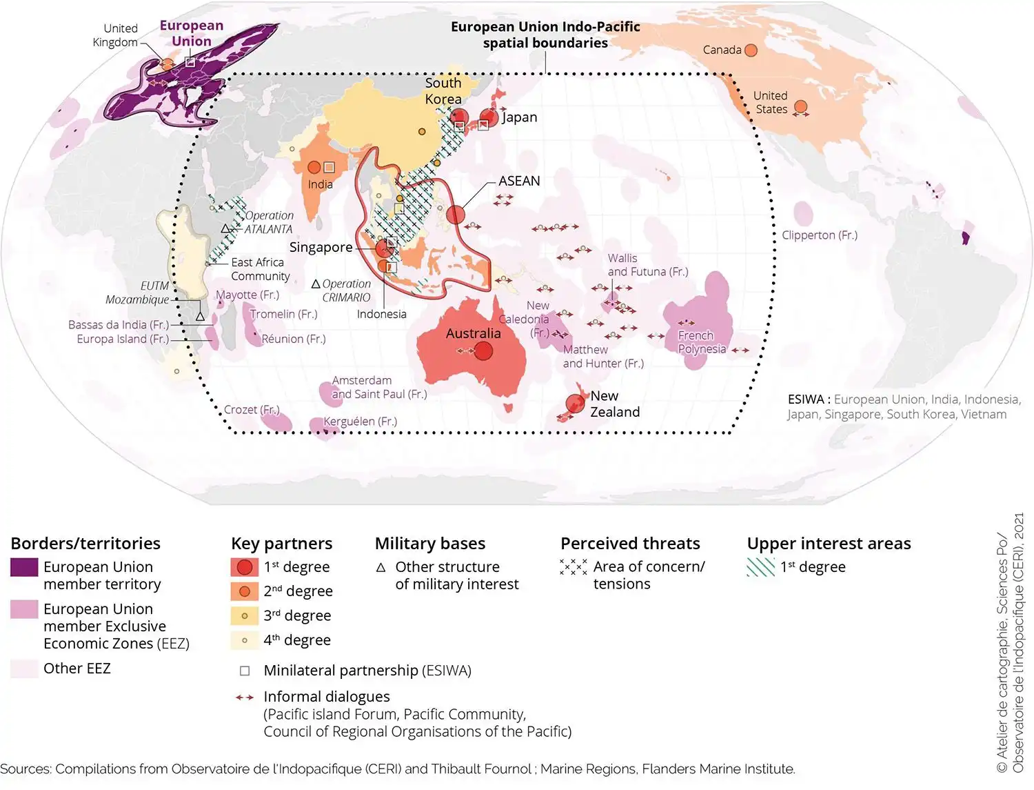 Indo-Pacific seen from European Union 2021
