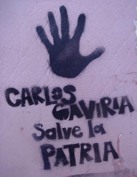 « Carlos Gaviria, sauve la patrie »