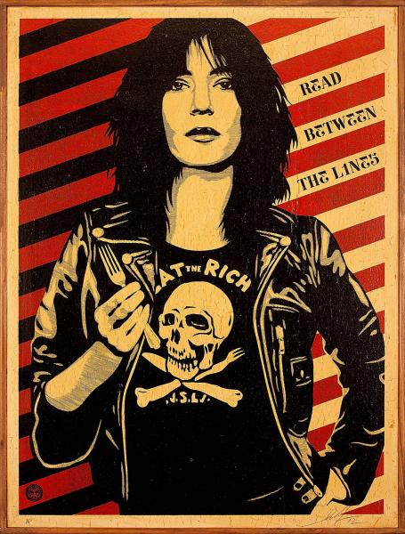 Hommage à Patti Smith (reproduction d’une œuvre de Obey/Shepard Fairy) 