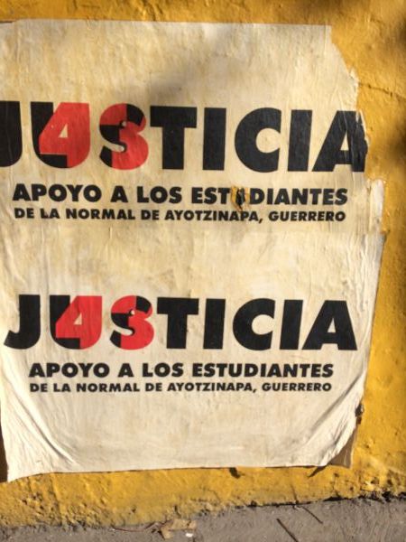 Hommage aux 43 étudiants disparus, Justicia