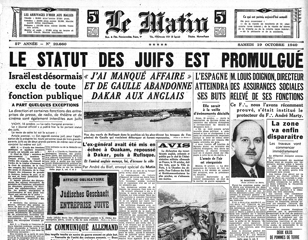 Le Matin (Newspaper) - Document Gallica.bnf.fr/Bibliothèque Nationale de France