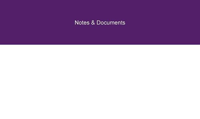 Notes & Documents