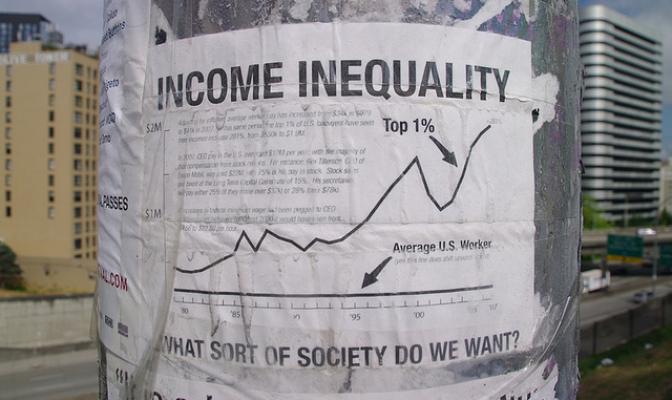 Photo mSeattle via Flickr, Income Inequality (CC BY)