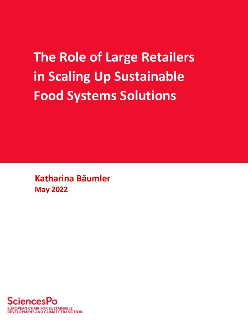 The Role of Large Retailers in Scaling Up Sustainable Food Systems Solutions