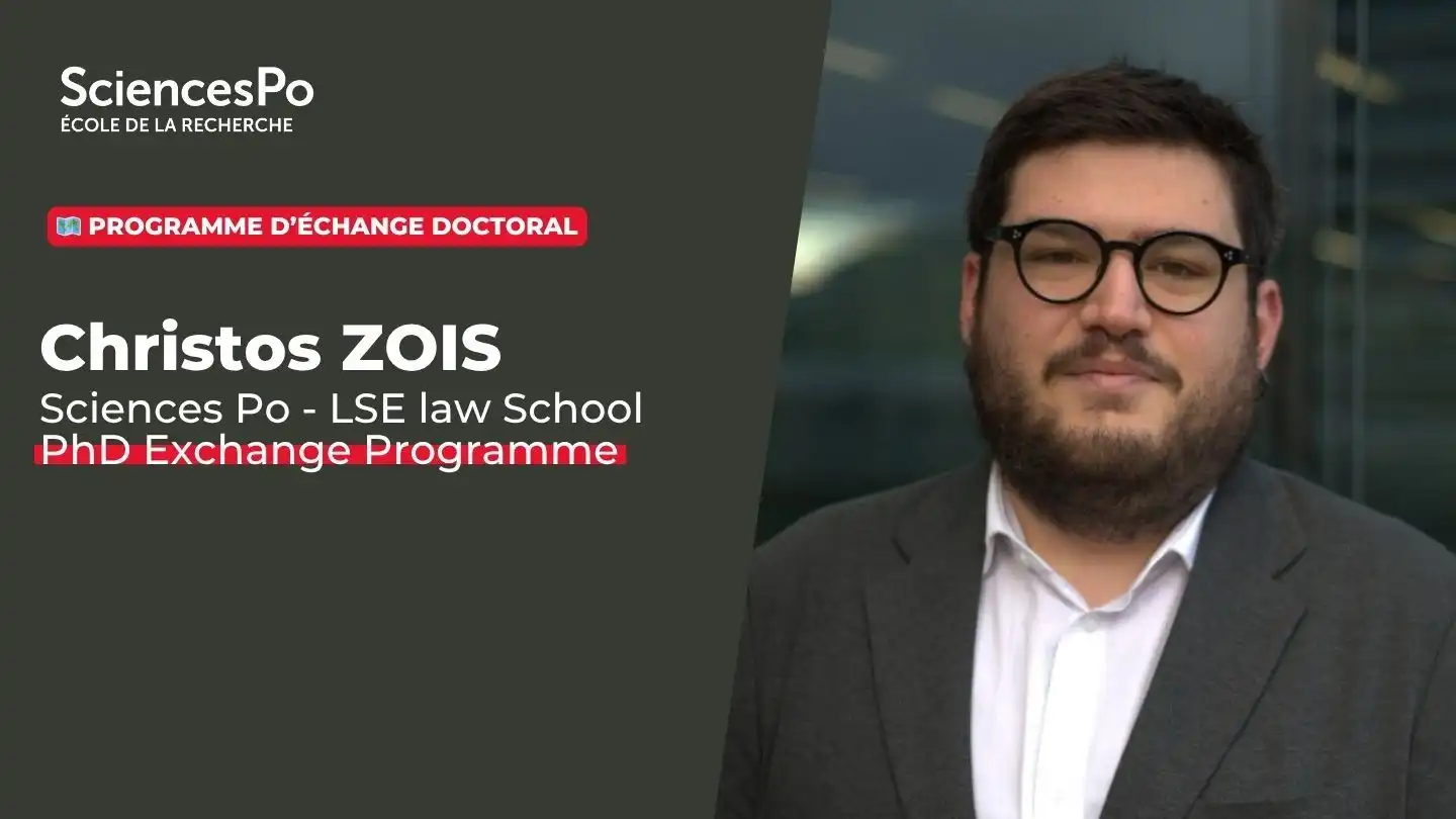 Christos Zois, doctorant au Centre de recherche de l’École de droit, accueilli à la LSE Law School dans le cadre d’un programme d’échange doctoral