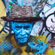 BUENOS AIRES, ARGENTINA - APRIL 4: Colorful street art in Palermo Crédits : districtsunsinger/Shutterstock