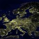 Light pollution in Europe, 2002.Crédits : NASA