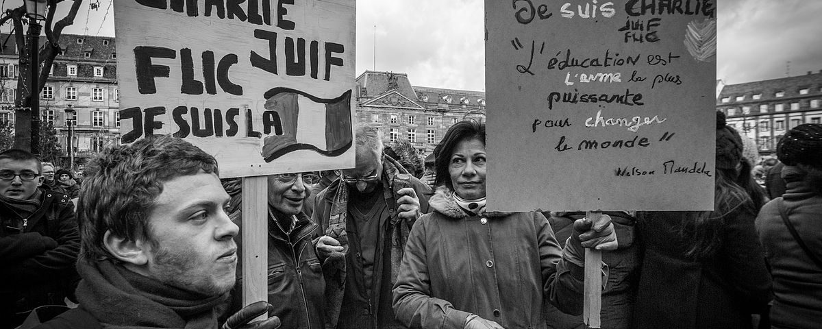 Strasbourg manifestation Charlie Hebdo 11 janvier 2015. Crédits :Claude TRUONG-NGOC