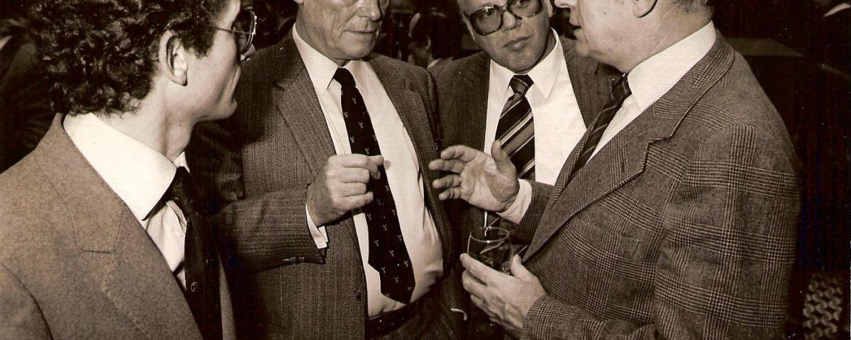 Willy Brandt et Gilles Martinet, fin des années 70 / brandt 001-4 / Fonds Gilles Martinet, CHSP. Droits réservés.
