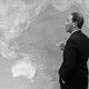 President Nguyen Van Thieu of South Vietnam standing in front of world map, during meeting with Lyndon B. Johnson in Hawaii by Yoichi R. Okamoto [Public domain], via Wikimedia Commons