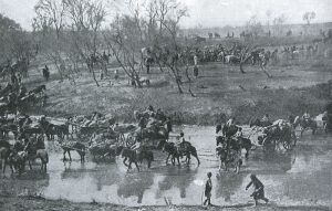 Retreat of the Russian Army after the Battle of Mukden by P. F. Collier & Son [Public domain], via Wikimedia Commons