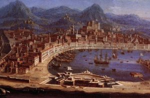 Messina Palazzata Simone Gullì before the earthquake of 1783, Accascina. Crédits : domaine public