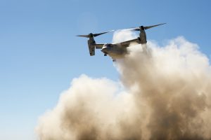  During a raid against the terrorist group al-Qaida in the Arabian Peninsula, Jan. 28, 2017, in Yemen, an Osprey hard-landed, injuring three service members and killing one. Air Force photo Tech. Sgt. Joshua J. Garcia