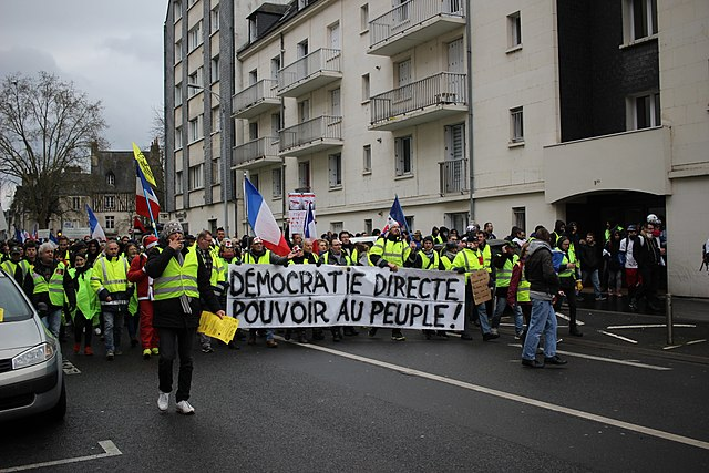 Tours - Manifestation des Gilets Jaunes - février 2019. Crédits image : GrandCelinien/ CC-BY-SA-3.0
