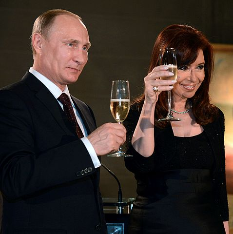 Cristina Fernández and Vladimir Putin in Argentina, 2014. © Casa Rosada Presidencia de la nación Argentina. CC BY 2.0