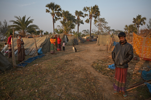 Kuakata, Bangladesh, January 2008: A group of cyclone Sidr. ©Salvacampillo,/Shutterstock