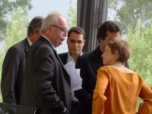 Christophe de Margerie et Laurence Parisot. Troisième journée de l'Université du Medef 2009. Crédit image : Pierre Metivier, CC BY-NC 2.0