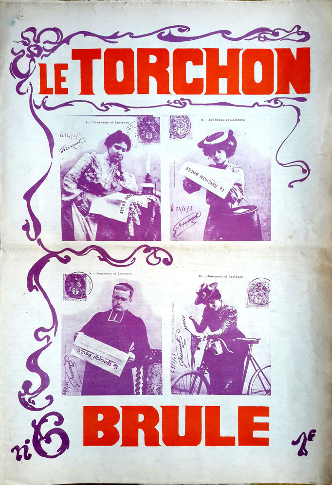 Couverture du mensuel "Le Torchon Brûle", 1971. Crédits image inconnus