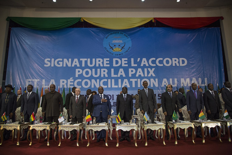 Signing Ceremony of Peace Agreement in Mali. Crédit photo : United Nations Photo CC BY-NC-ND 2.0 via Flickr