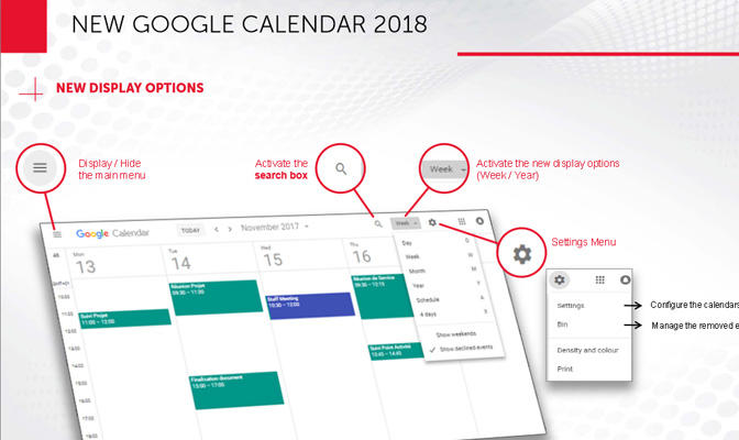 New Google Calendar 2018