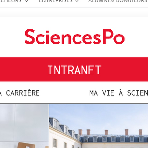 The Sciences Po staff intranet