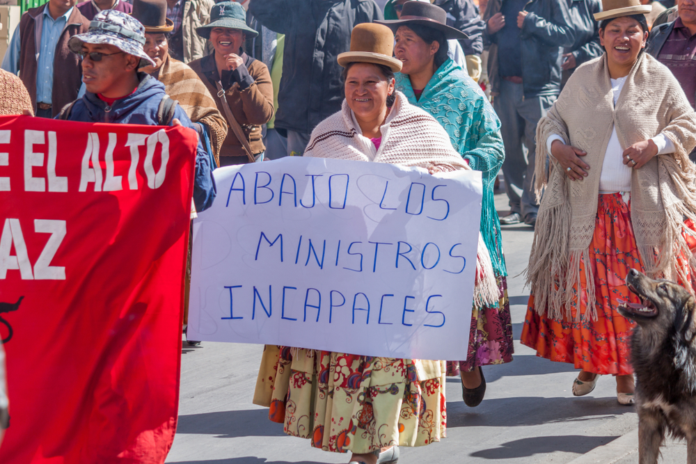 La Paz Bolivia 12 July 2015