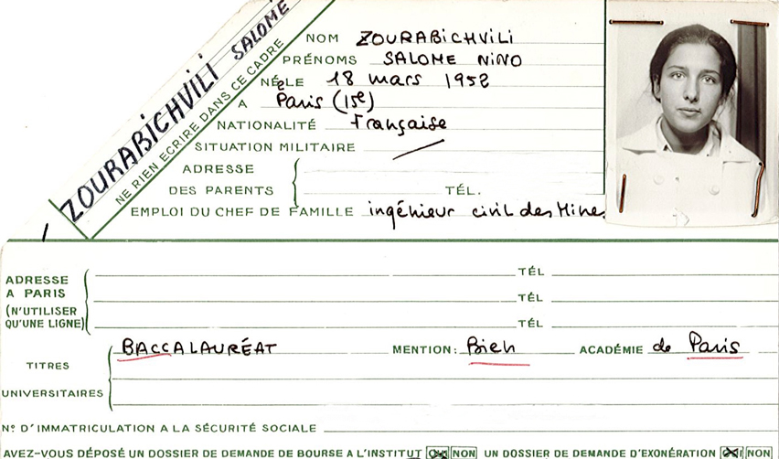 Salomé Zourabichvili, alumna et Présidente