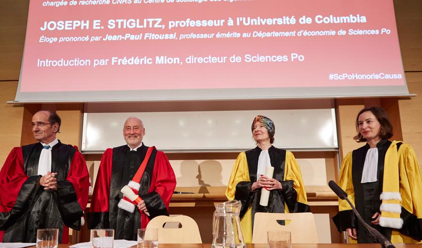 Stiglitz et Zelizer, docteurs honoris causa