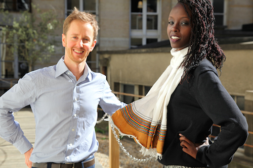 Patrick Blake and Sheila Mutimbo at Sciences Po