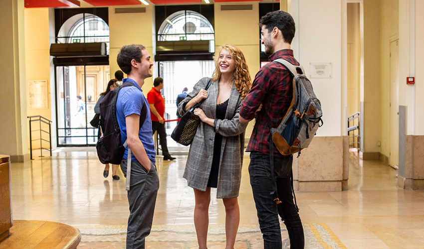Students in the Hall