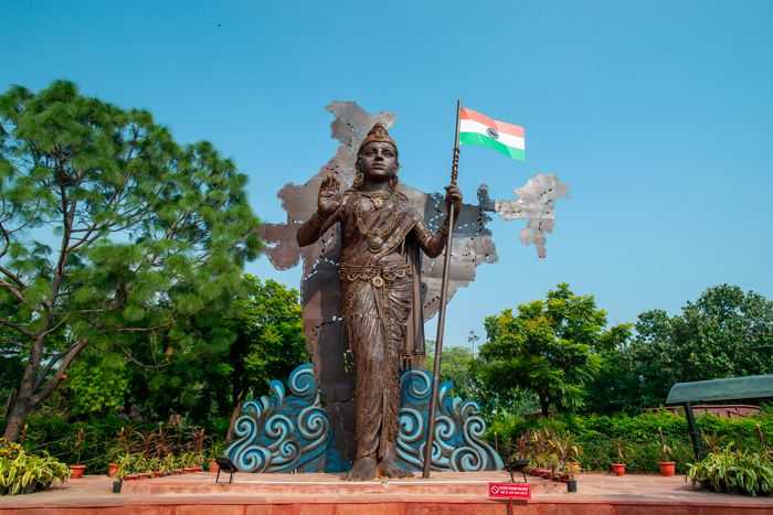 New Delhi, India Statue of Bharat Mata or Indian mother